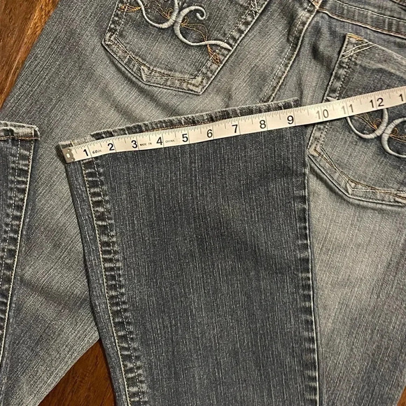 Vintage Candie's Low Rise Y2k Flared Denim Jeans - Picture 7 of 9
